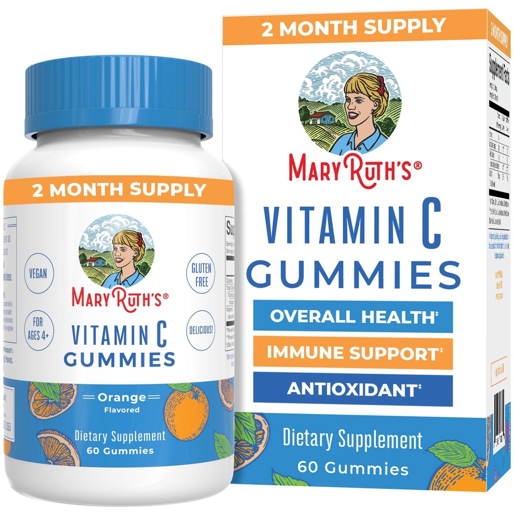 MaryRuth Organics Vegan Vitamina C Gummies TENIDO 2 Mes de Suministro TENIDO Apoyo Inmunitario Suplemento para Adultos &amp; Niños TENIDO Vitamina Chewable C Gummy Vitaminas ← Non-GMO TEN Pectin Based TEN 60 Conde