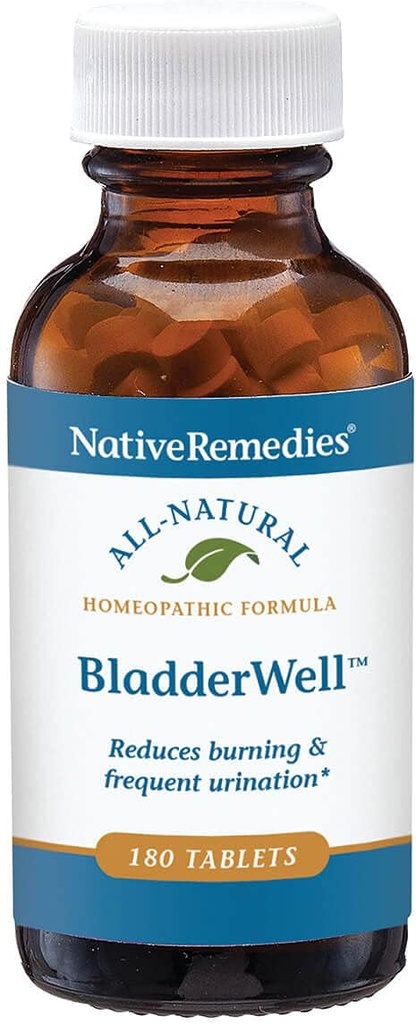 Remedios nativos VejigaPuntos Tabletas - Fórmula Homeopática Natural para la Incendiación y Frecuente - Soportes Salud de la vejiga - 180 Tabletas