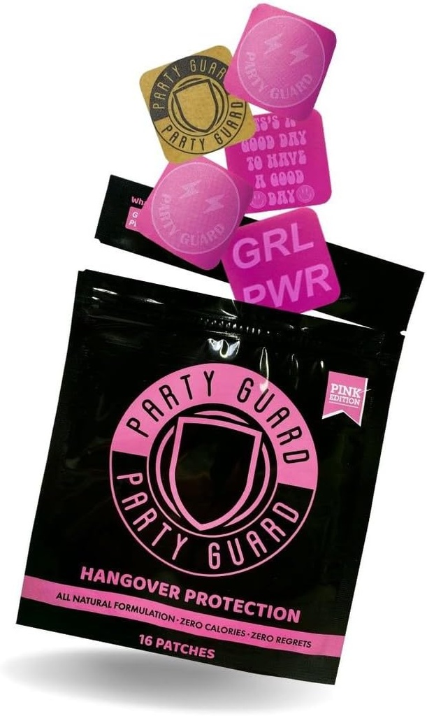 Patches 16 Pack - 100% Defensa del Partido Natural - Mejorada Fórmula de la Vitamina - Fiesta &amp; Viajes Debe tener paches resistentes al agua (Pink)