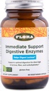 Flora - Apoyo Inmediata Enzymes Digestivos - Apoyo Lactosa Digestión, Bloating, Heartburn & Gas - Contiene 7 Enzimas - Gluten-Free - 60 cápsulas vegetarianas