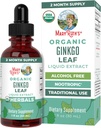 MaryRuth Organics Ginkgo Leaf Liquid Drops ← Herbal Supplement TEN Nootropic Silencio Circulatory System " Nervous System Health TEN USDA Organic ← No-GMO TEN Vegan ANTE 60 Servings