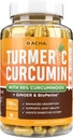 Suplemento de Curcumina Tumeric de DACHA - 2250mg Apoyo Conjunto Suplementos Turmeric con Pepper Negro Ginger 95% Curcuminoides Capsules