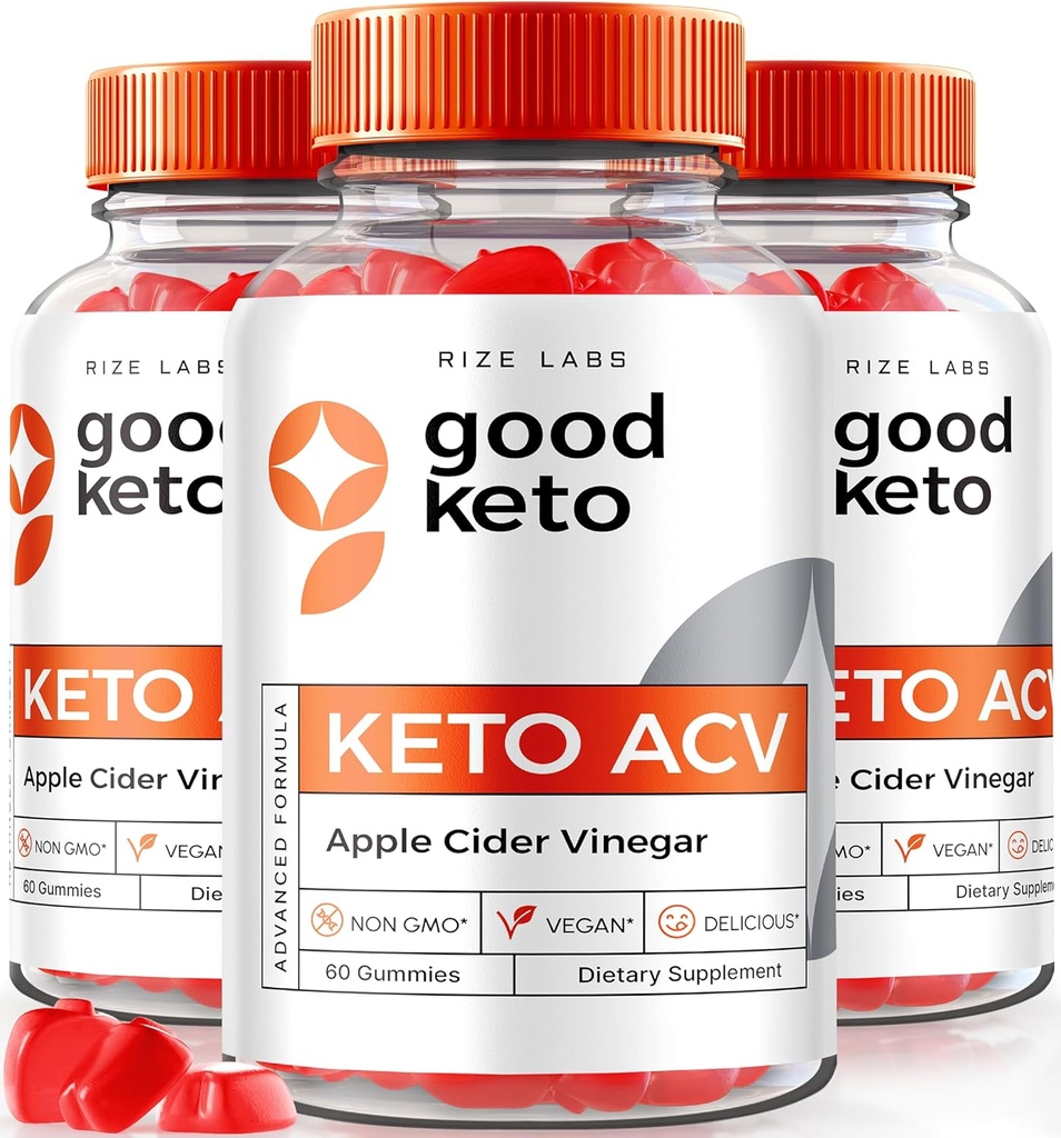 rize labs - Good Keto ACV Gummies for Advanced Weight Loss, All Natural, Premium Formula, Apple Cider Vinegar Suplemento (180 Gummies)