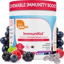 Zahler Kids Immune Support Supplement with Elderberry, Zinc and Vitamin C D3 A - Grape Flavored Chewable Tablets - Kosher for Kids Ages 4 and Up, 60 Count