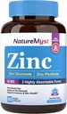 Zinc, Gluconato de zinc altamente absorbible " Zinc Picolinate, 50 mg de Zinc Elemental, Gentle on The Stomach, Immune, Cell " Skin Health, 90 caps Vegan
