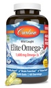 Carlson - Elite Omega-3 Gems, 1600 mg Omega-3 ácidos grasos incluyendo EPA y DHA, suplemento de aceite de pescado noruego, de origen salvaje Omega 3 cápsulas de aceite de pescado, Lemon, 130 Softgels