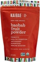KAIBAE Premium Orgánica Baobab Powder I Prebiótico Gut Health, Intermittent Fasting, Inmunity, Hydration TEN Vitamin C, Polyphenols, Minerals ← Fiber Supplement TEN 8 oz.