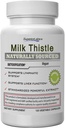 Laboratorios superiores Leche Thistle NonGMO - 80% Silymarin Flavonoids - Fórmula poderosa para el hígado saludable, el riñón, la desintoxicación y la función, energía - 250mg 4:1 Extracto Rendimiento 1000mg, 120 Caps Vegetal
