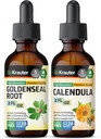 BIO KRAUTER Goldenseal Tincture 2 Fl. Oz. & Calendula Tincture 2 Fl. Oz.