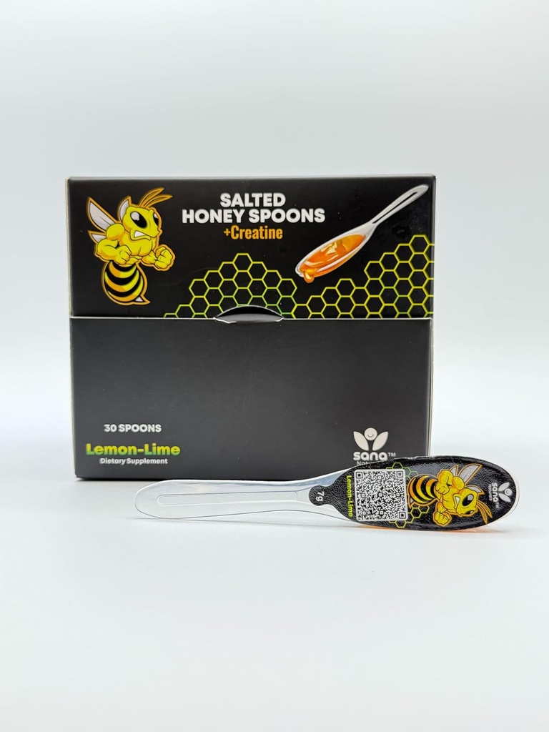 Sana Naturales Salted Honey Spoon + Creatine (30 cucharas, limón)