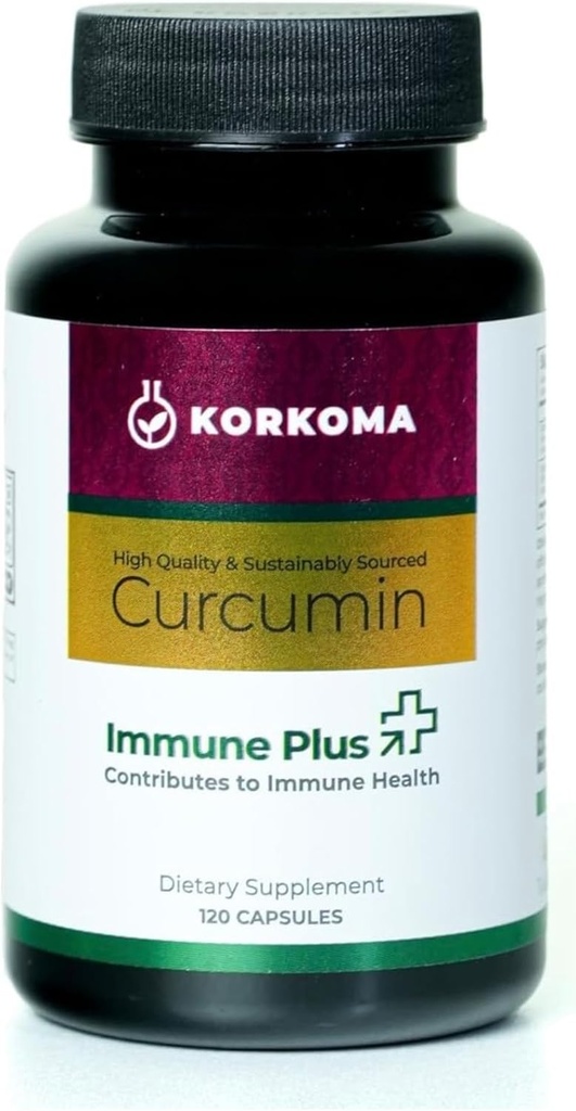 Immune Plus - High-Absorption Turmeric Extract Supplement, Supports Immune Health & Overall Wellness, 120 Capsules