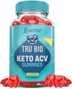 Laboratorios Justificados Tru Bio Keto ACV Gummies Advanced Fórmula 1000MG TruiBIo Keto Gummies Vinagre de Sidra de Apple Formulado con Pomegranate Beet Juice Powder B12 Vegan Non GMO 60 Gummys