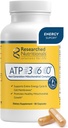 Nutricionales investigados ATP 360 - Suplementos mitocondriales para apoyar el ciclo energético entero Membranes Celulares - Suplementos ATP de investigación clínica, CoQ10 de alta dosis, ácido R-Lipoico & PQQ, 90 cápsulas