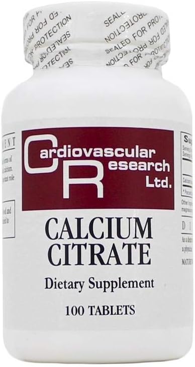 Fórmulas ecológicas Citrato de calcio 165 Mg 120 cápsulas