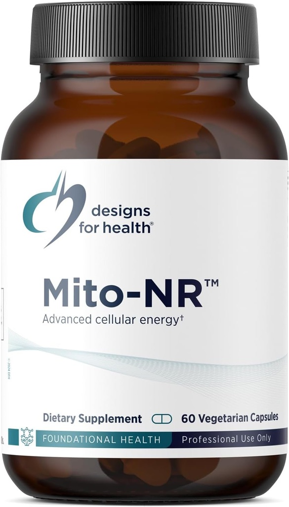 Diseños para Salud Mito-NR - Nicotinamide Riboside (Suplemento NNAD) con COQ10 + Trans Geranylgeraniol - NR + GG Suplemento para Apoyo a la Salud Celular Mitocondrial (60 cápsulas)