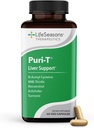 LifeSeasons Puri-T - Liver Cleanse & Detox Support Supplement - Resveratrol, N-Acetyl Cysteine, Milk Thistle, Artichoke & Turmeric - Support Tissue Regeneration & Healthy Bile Flow - 60 cápsulas