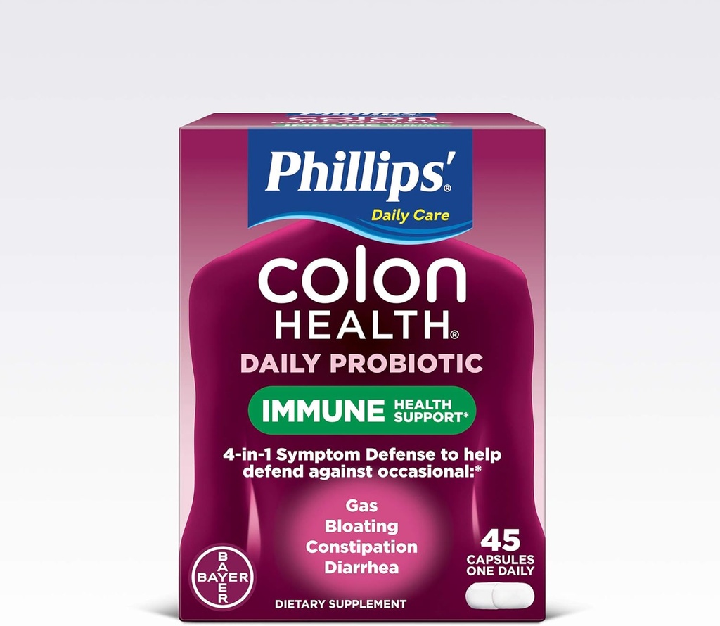 Suplemento Probiótico de Salud Colon de Phillips, 45 Conde
