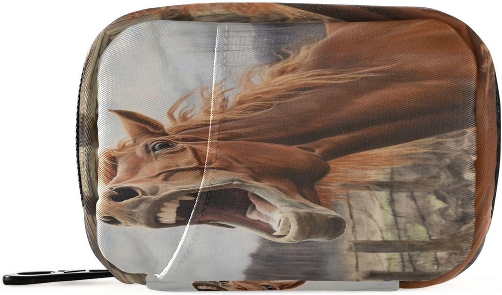 Caballo Organizador Caso Portable semanal Caja de Pill Organizador con cremallera para suplementos Medicina Viaje Negocios Familiar