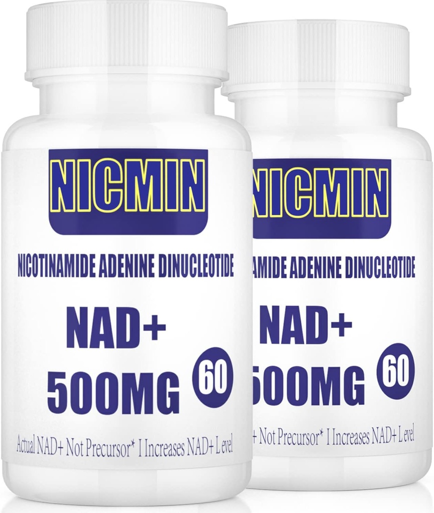 800MG Liposomal NAD+ con TMG 300MG, Actual NAD+ Suplemento, Superior Absorption Boost NAD Plus for Cell Energy, Healthy Aging and Muscle Repair 120 Capsules (Pack of 2)