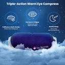 Máscara de ojo de vapor Compresor de calor para ojo seco, alivio rápido para tinte, ojos suaves sensibles - Máscara de calor húmedo para dormir, 15 Pack
