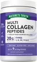 La verdad de la naturaleza Multi Collagen Peptide Powder TENIDO 9 oz TENIDO Tipo I, II, III, V, X TENIDO ANTERIOR Desarrollado ANTE No GMO &amp; Gluten Suplemento Libre