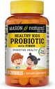 MASON NATURAL Healthy Kids Probiotic with Fiber - Healthy Digestive Function, Mejor Gut Health, 60 Chewables