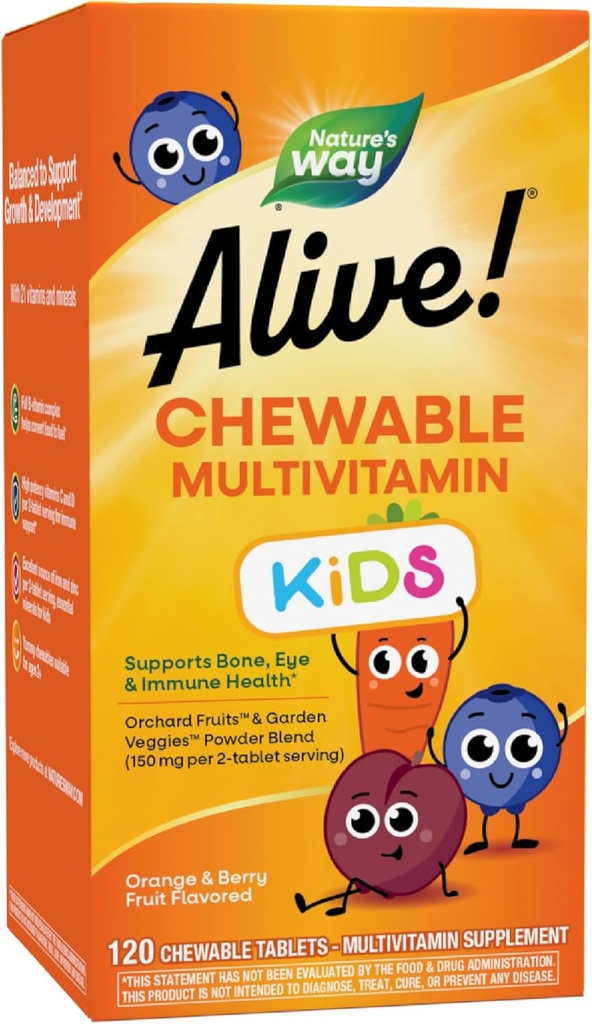 ¡Viva! Multi-Vitamin para niños - 120 Tablas Chewable por el Camino de la Naturaleza