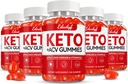 Keto ACV Gummies, Gluten &amp; Sugar suplemento de vinagre de manzana gratis para hombres y mujeres - 300 Gummies (1500 mg-5 Pack)