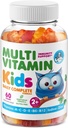DR. MORITZ Kids Multivitamin Gummies 14 Vitaminas esenciales Suplemento diario para las edades 2+ Vitamina ACDE Vegetarian B6 B12 Zinc Biotin Gummy Multivitamins para los niños- (60 Cuenta)