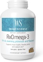 WomenSense by Natural Factors, RxOmega-3 Fish Oil, Supports a Healthy Heart and Joints with Primrose Oil, Omega-3 DHA and EPA, Gluten Free, 120 softgels (60 porciones)