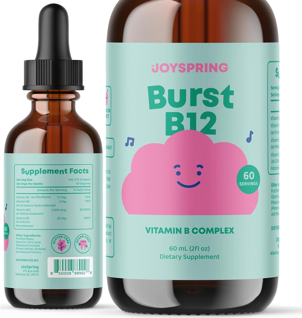 Complejo JoySpring Liquid B - gotas multivitamínicas para niños - Genius Vitamin for Kids