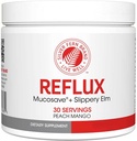 Suplemento Digestivo de Reflujo - Peach Mango Flavor - Cada Tub = 30 Scoops = 30 Servings - Apoyo Mucosal para Problemas Ácidos - con Mucosave FG y Slippery Elm Bark (1 Tub)