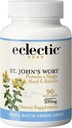 Eclectic Institute Raw Fresh Freeze-Dried Non-GMO St. John's Wort ← Herbal Health Supplement, Promotes a Positive Mood ← 90 CT