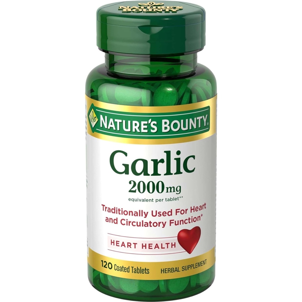 Ajo rebote de la naturaleza 2000mg, Tablas 120 ea