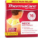 TermaCare Heat Wraps for Neck &amp; Shoulder Pain Relief - Portable Adhesive Heating Pads with 16-Hour Therapeutic Heat - Drug-Free Muscle & Joint Soothing Patches - Large - 11-Count