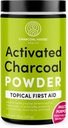 Charcoal House Hardwood Activated Charcoal Powder - Topical First Aid for Making Charcoal Poultices, Charcoal Foot Soaks, Charcoal Baths &amp; More! - 10oz