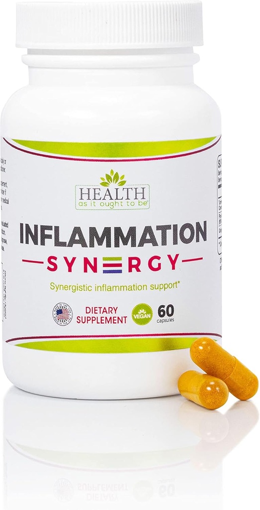 Salud Como Ought To be Syn3rgy Suplemento Silencio Physician Formulated Capsules con Turmeric, Pine Bark, Ginger Root ← 60 Capsules