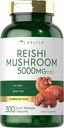 Carlyle Reishi Mushroom Suplemento 5000mg  300 Capsules ← Non-GMO, Gluten Free Reishi Mushroom Extract