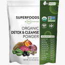 MRM Nutrición Detox Orgánica y Polvo Limpio Silencio Peach Mango Flavored  Gentle Daily Detox ← Superfoods ← Antioxidantes + Clorophyll + Phycocyanin + Electrolytes  durable 15 Servings