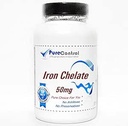Iron Chelate 50mg // 200 Capsules // Pure // por PureControl Suplementos