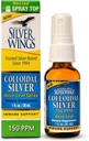 Natural Path Alas de plata Colloidal Silver 150ppm (750mcg) w / hoja de vida - Immune Support Suplemento - 1oz Spray