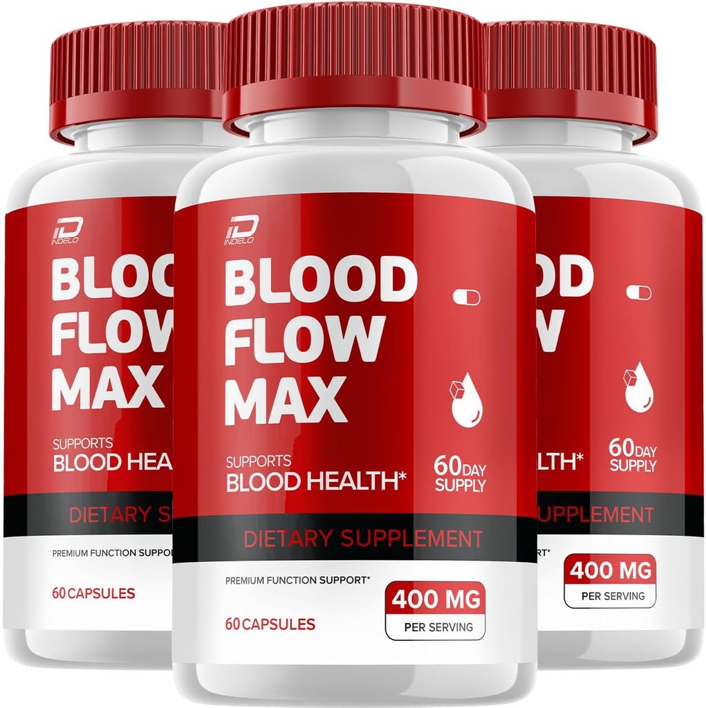 Flujo de sangre Max Capsule - BloodFlowMax Advanced Fórmula, BloodFlow Max Extra Strength, Wellness general,Todas las vitaminas naturales, Comentarios (3 Pack - 180 cápsulas)