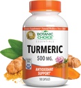 Botanic Choice Premium Turmeric Antioxidant Support - Joint Health Supplement for Adults - 180 Vege Capsules (500 mg each)