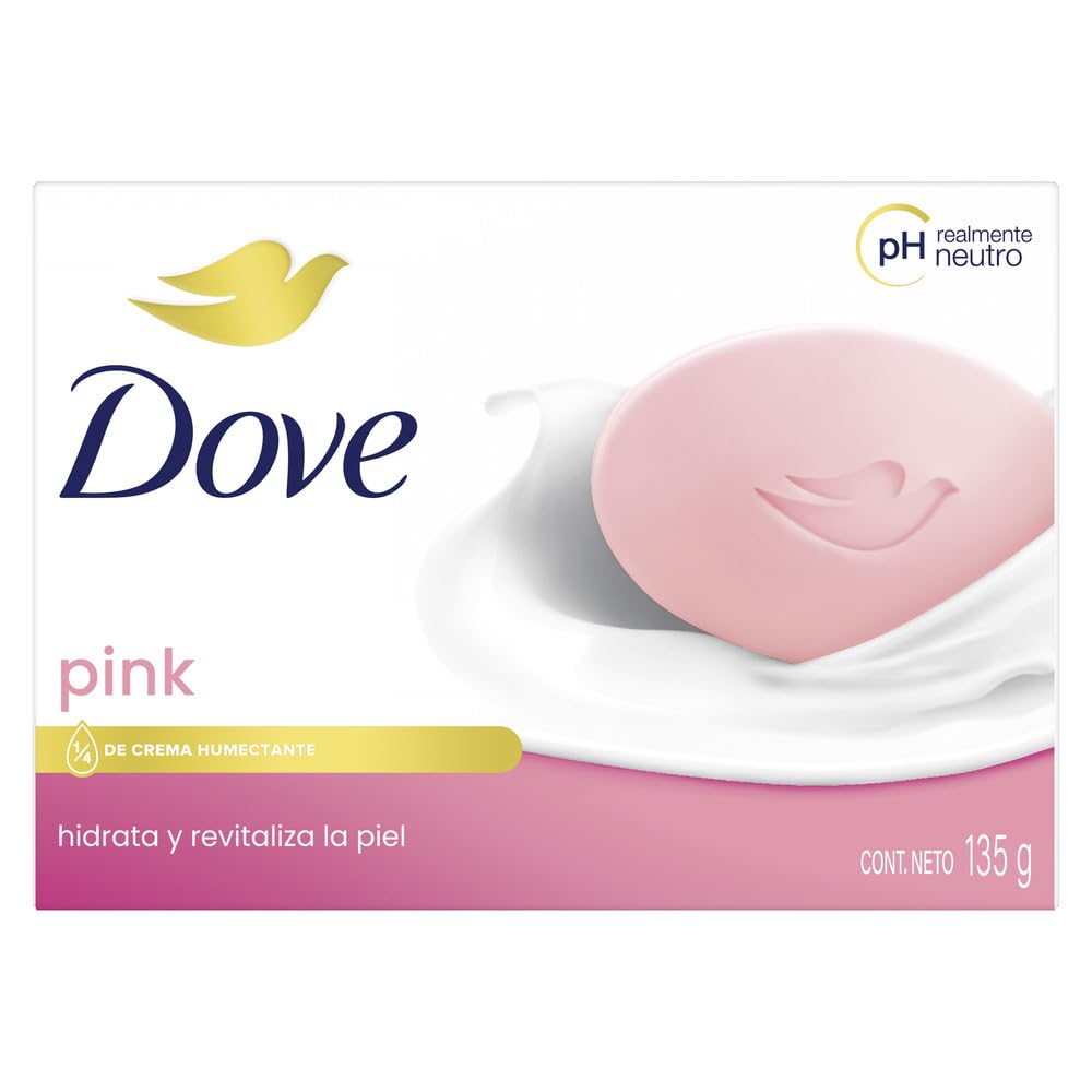 Jabón Dove Rosa/Rosa 4.75 onza / 135g, 4.75 Fl Ounce