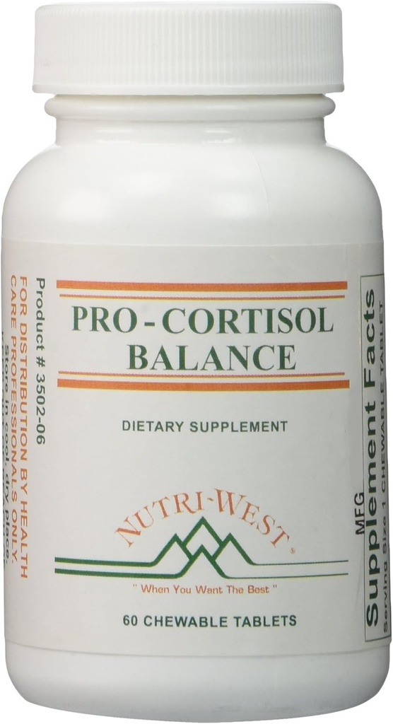 Pro-Cortisol Balance - 60 Chewable Tablets by Nutri West
