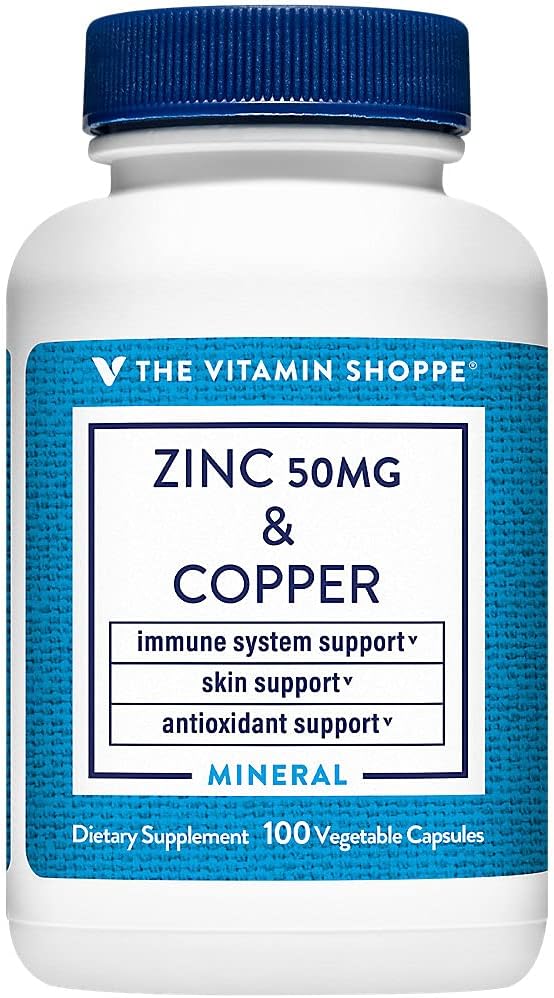 Zinc con cobre - Apoyos Salud Inmune - 50 MG (100 cápsulas vegetarianas)