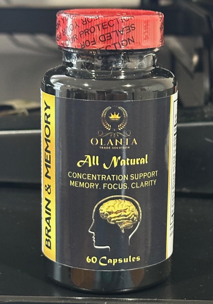 Brain and Memory Supplements - Immune Support, Supplement for Support Memory and Focus with Ginkgo Biloba Supplements, Supports Brain Function - 1 Bottle 60 Capsules