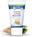 Crema de Eccema de Cuidado de la Tierra para Adultos &amp; Niños - Crema de Tratamiento de Avena Colloidal con 9 Moisturizers - 2.4 OZ