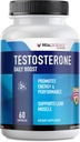 Boost Daily Booster Free Testosterone para Hombre - Suplemento más fuerte para el crecimiento muscular, culturismo & energía con 9 potentes ingredientes - 60 cápsulas