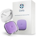 Livia Menstrual Pain Relief Device, Lavender – Off-Switch for Period Pain – Portable & Discreet – Recargable, hasta 12 horas Batería – Kit completo con Pads Stick-On – The Go-to Travel Partner